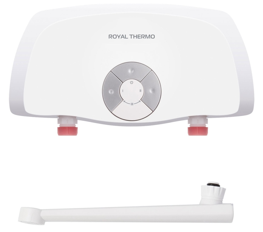 Водонагреватель проточный Royal Thermo SmartFix T (3.5 kW) - кран фото 2