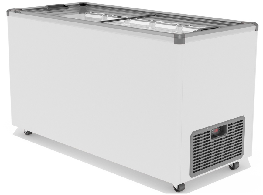 Морозильный ларь Gellar FG 500 C A 450 л, замок, ручная разморозка, серый фото 3