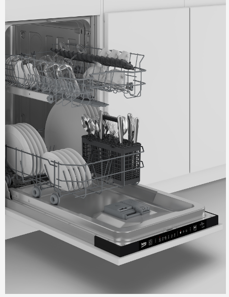Встраиваемая посудомоечная машина 45CM BDIS1SQ021 7645098335 BEKO фото 3
