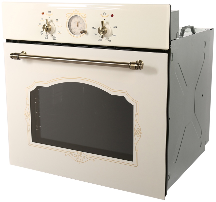 Электрический духовой шкаф Gefest ЭДВ ДА 602-02 К55 59 см, 55 л гриль конвекция, бежевый фото 2