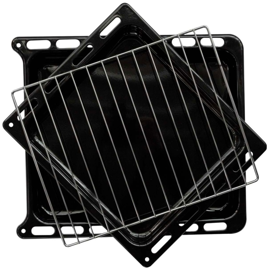 Газовая плита De luxe 5040.40г(кр) ЧР-015 50 см, 43 л, 4 конфорки, черный фото 3