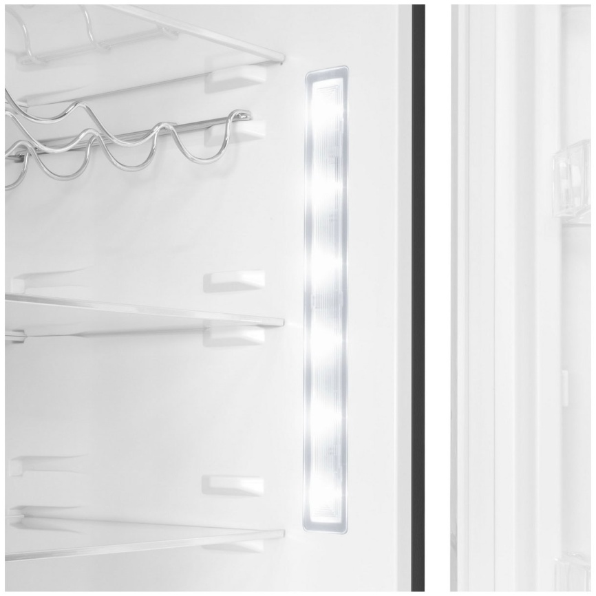 Двухкамерный холодильник Maunfeld MFF200NFSE No frost, серый фото 4