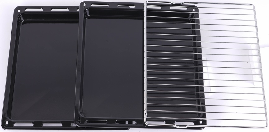 Электрический духовой шкаф Haier HOX-P06HGBX 59 см, 76 л гриль конвекция, серебристый фото 2