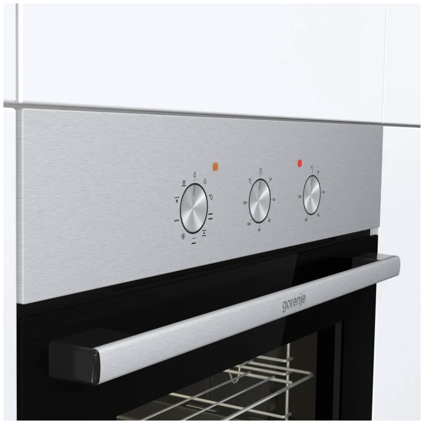 Электрический духовой шкаф Gorenje BO6727E03NX 59 см, 73 л гриль конвекция, серебристый фото 8