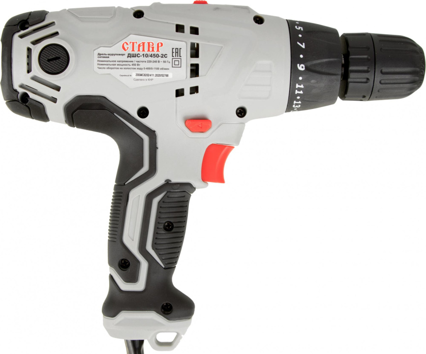 Дрель-шуруповерт Ставр СТ10-450-2СДШС фото 5