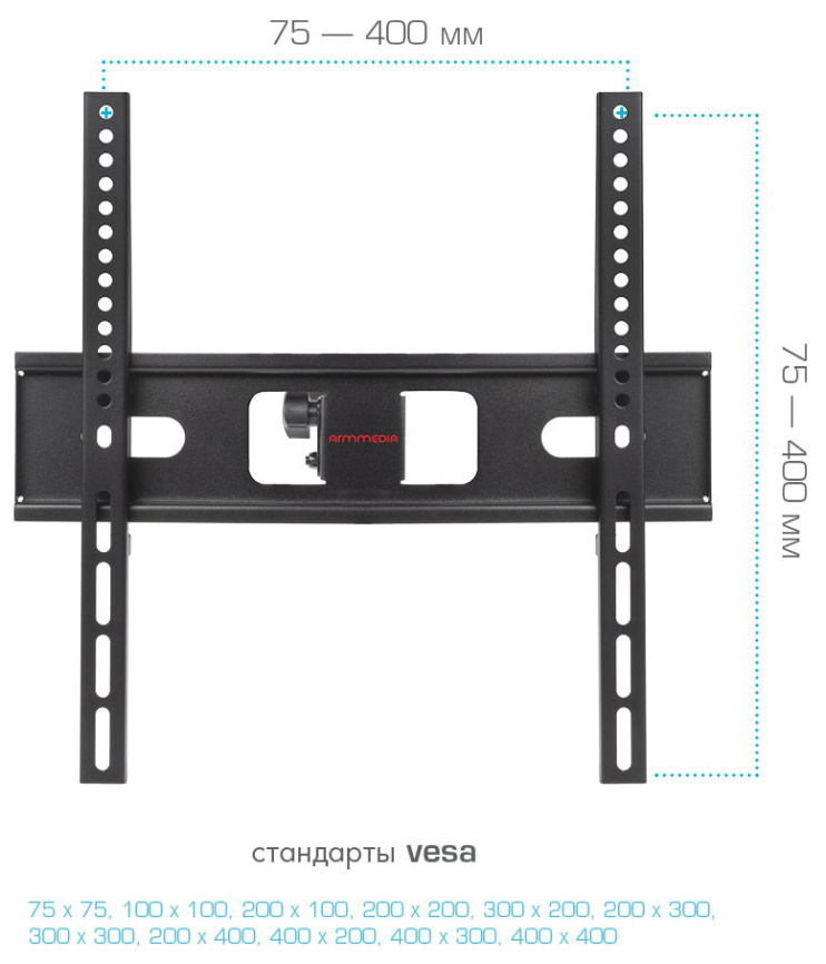 Кронштейн для телевизора Arm media PT-15 black фото 6