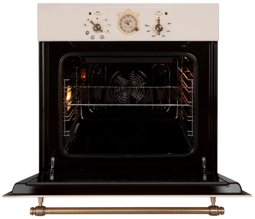 Электрический духовой шкаф Gefest ЭДВ ДА 602-02 К64S 59 см, 55 л гриль конвекция, кремовый фото 4