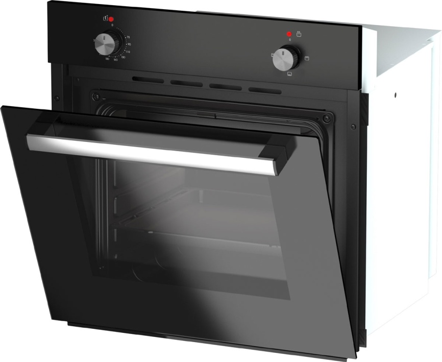 Электрический духовой шкаф Darina BO 1700At 59 см, 50 л, антрацит фото 4
