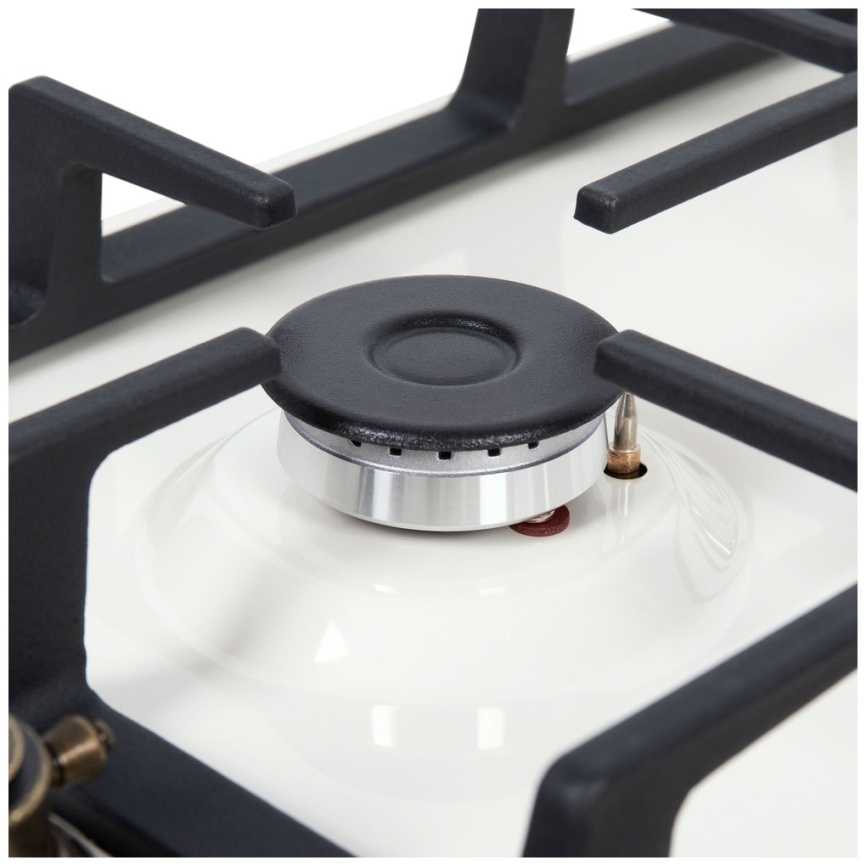 Газовая варочная панель Maunfeld EGHE.43.33 CBG.R/G 44 см, 3 конфорки электроподжиг газконтроль, белый фото 8