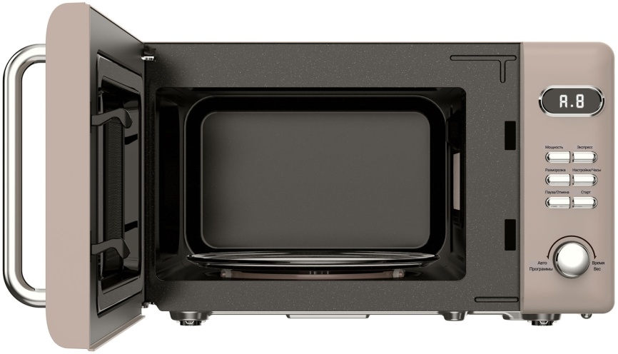Микроволновая печь - СВЧ Tesler ME-2035, песочный серый фото 4