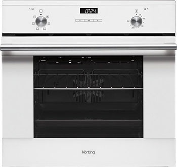 Электрический духовой шкаф Korting OKB 760 FW 59 см, 67 л гриль конвекция, белый фото 1