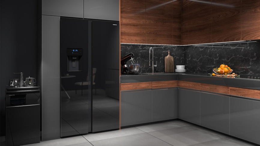 Холодильник Side-by-Side Hiberg RFS-650DX NFGB inverter No frost, черный фото 7