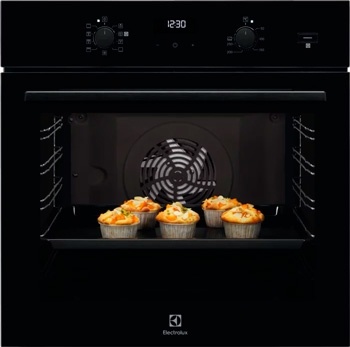 Электрический духовой шкаф Electrolux EOD5C50Z 59 см, 72 л, гриль и конвекция, черный фото 1