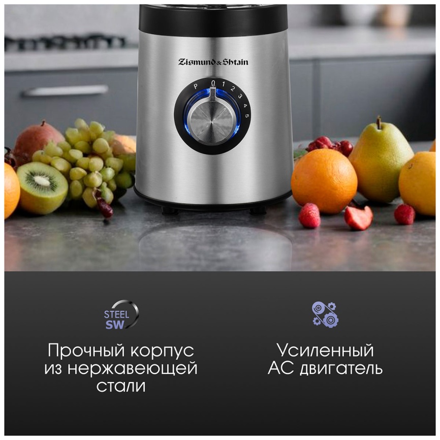 Блендер стационарный Zigmund & Shtain BS-481 D фото 8