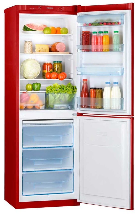 Двухкамерный холодильник Pozis RK-139, красный фото 2