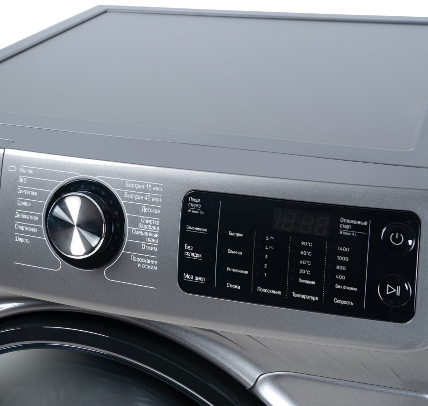 Стиральная машина Бирюса WM-SBM1014/15 M автомат 10 кг, серебристый фото 6