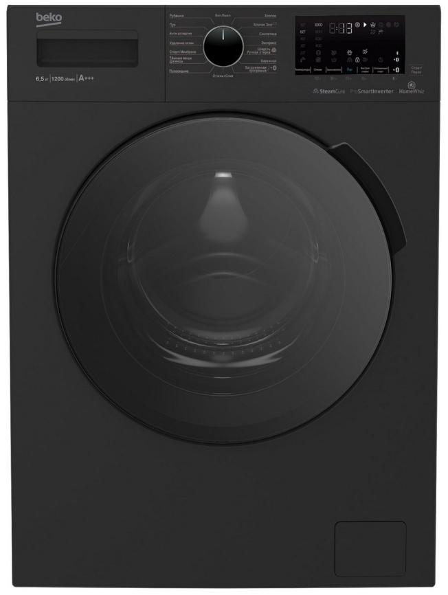 Стиральная машина Beko WSPE6H616A 6,5 кг, черный фото 1