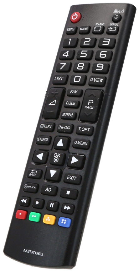 Универсальный пульт Huayu AKB73715603, для телевизора LG, черный фото 3