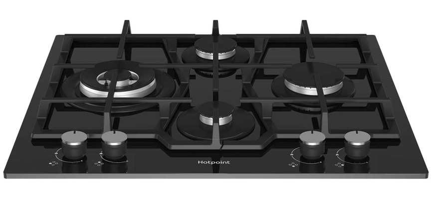 Газовая варочная панель Hotpoint HG 62FD/BK 59 см, 4 конфорки электроподжиг газконтроль, черный фото 3