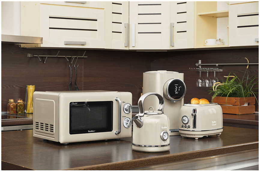 Чайник электрический Tesler KT-1745 BEIGE 1,7 л, 2000 Вт, нержавеющая сталь фото 10