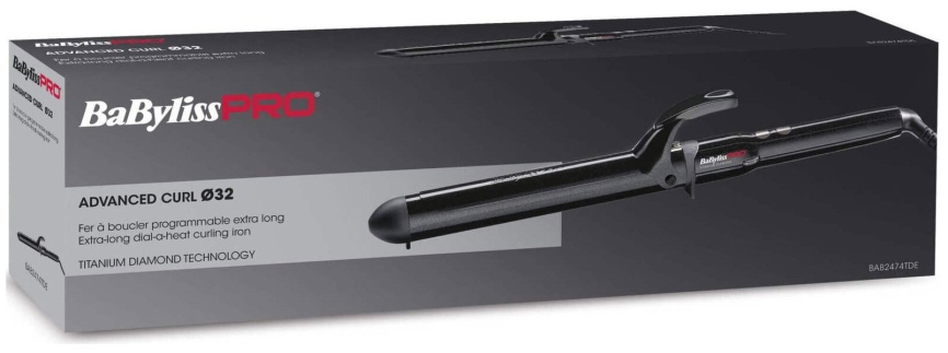 Щипцы для укладки волос Babyliss PRO Titanium Diamond 32 мм (BAB2474TDE) фото 6