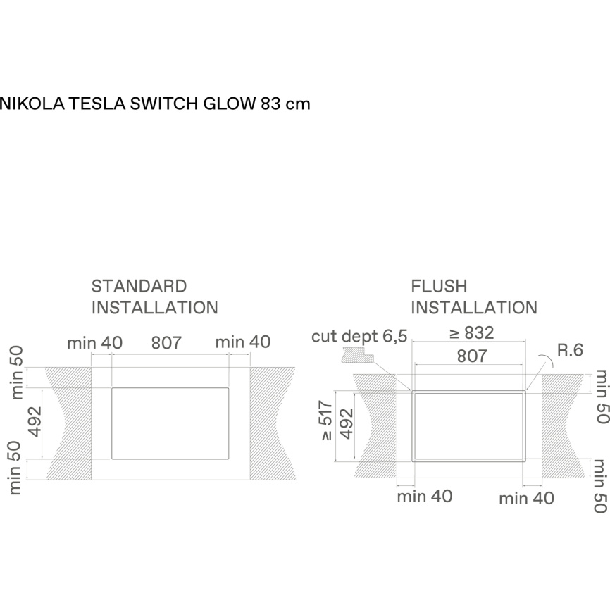 Варочная панель с вытяжкой ELICA Elica NIKOLATESLA SWITCH GLOW EVO BL/A/83-PRF0196335 фото 7