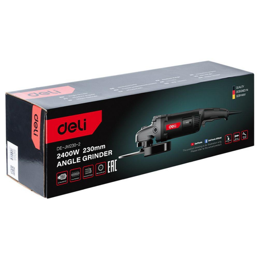 Угловая шлифмашина сетевая Deli -инструменты DE-JM230-2E фото 7