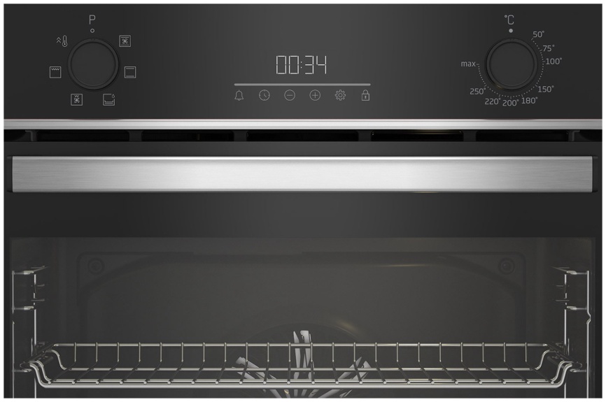 Электрический духовой шкаф Beko BBIE133002XD 59 см, 72 л, гриль и конвекция, черный фото 2