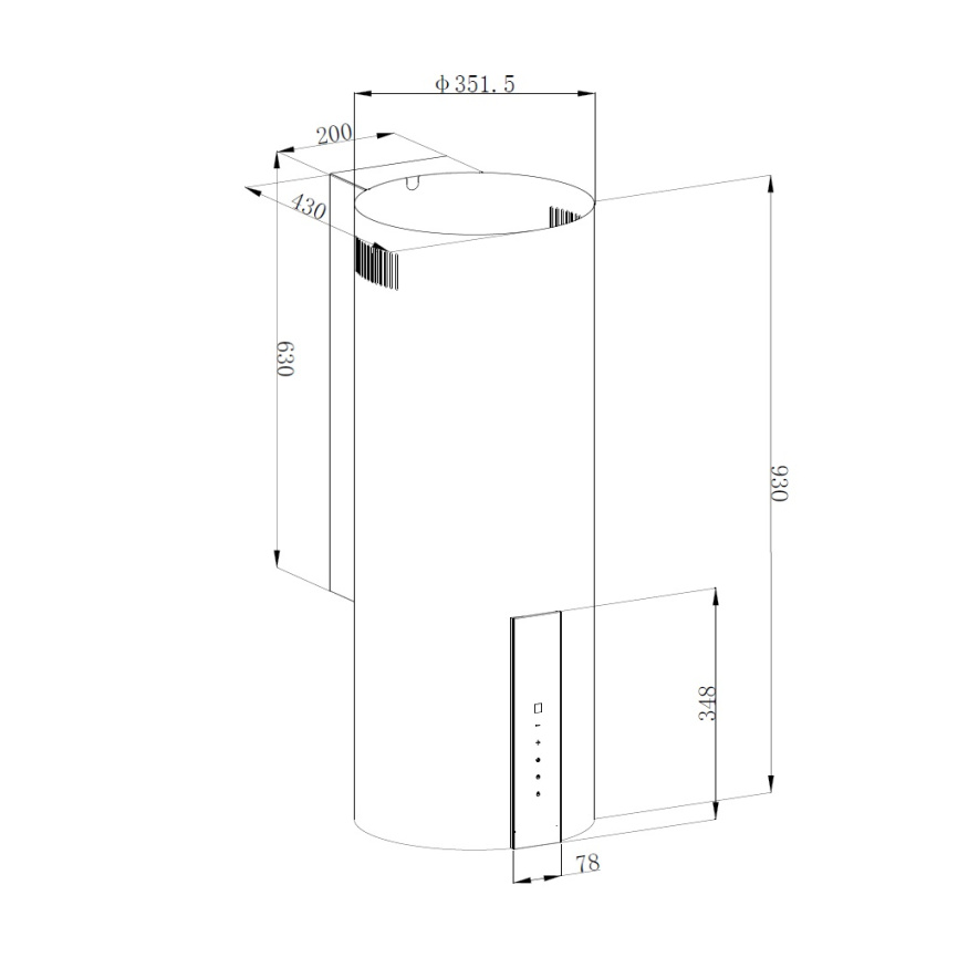 Вытяжка Korting KHC 35969 DN Cylinder фото 2