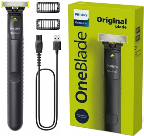 Триммер для лица и тела Philips QP1424/10 One Blade фото 1
