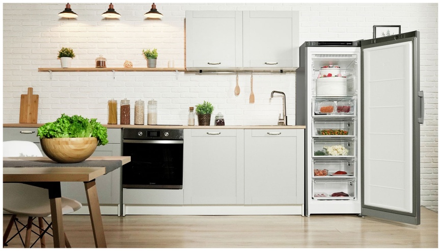 Морозильник Indesit DFZ 5175 G No Frost A+ 250 л, серый металлик фото 10