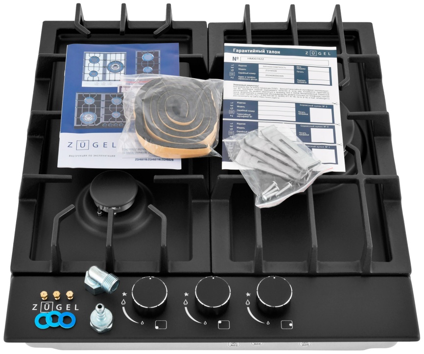 Газовая варочная панель Zugel ZGH450B фото 2