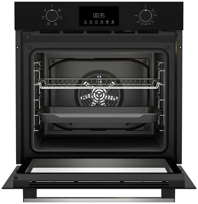 Электрический духовой шкаф Indesit IFE 3644 J BL 59 см, 72 л, гриль и конвекция, черный фото 2