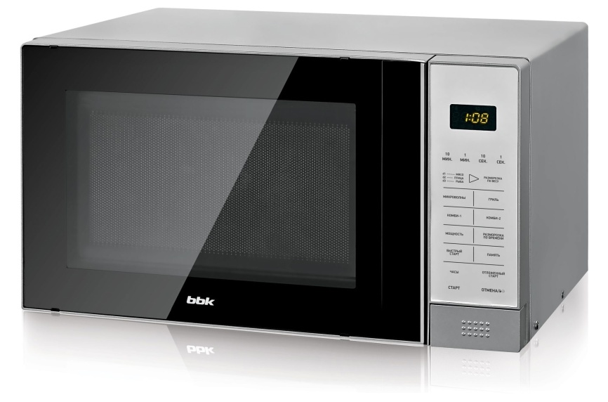 Микроволновая печь - СВЧ BBK 20 MWG-736 S/BS чёрный/серебро фото 1