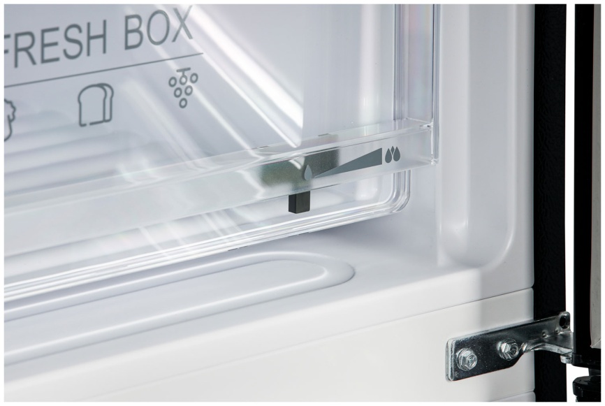 Двухкамерный холодильник NordFrost RFC 390D NFGB No frost, черный фото 5