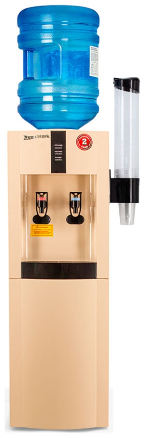 Кулер для воды Aqua Work 16LDR бежевый эл.охл нажим кружкой 27519 фото 5