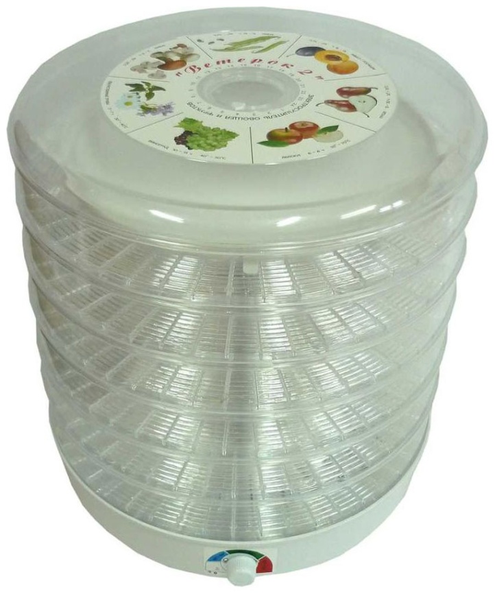 Сушилка для овощей Спектр-Прибор Ветерок-2У 6 под. 600 Вт прозрачный фото 1