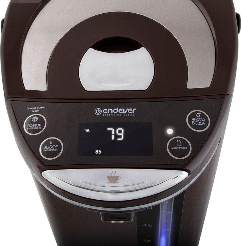 Термопот Endever Altea-2095, коричневый/черный фото 4