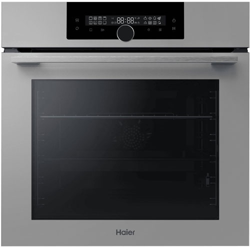 Электрический духовой шкаф Haier HOQ-F6QSN3GG 59 см, 72 л гриль конвекция, серый фото 1