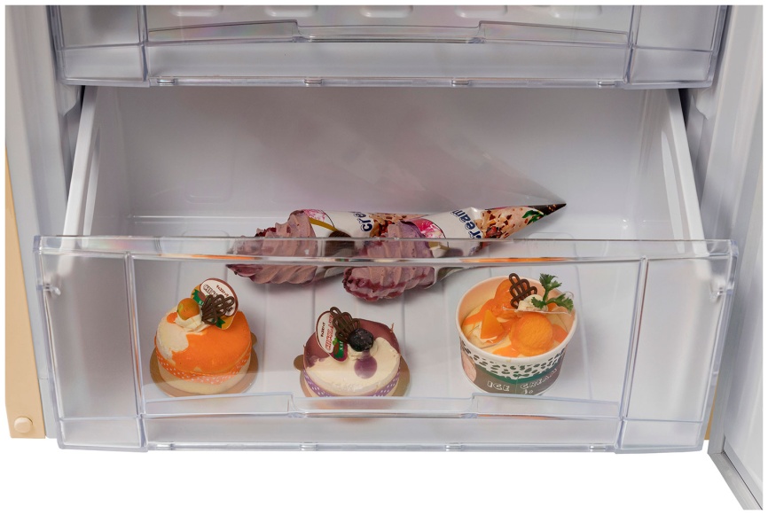 Двухкамерный холодильник NordFrost NRB 154 Me, бежевый фото 8