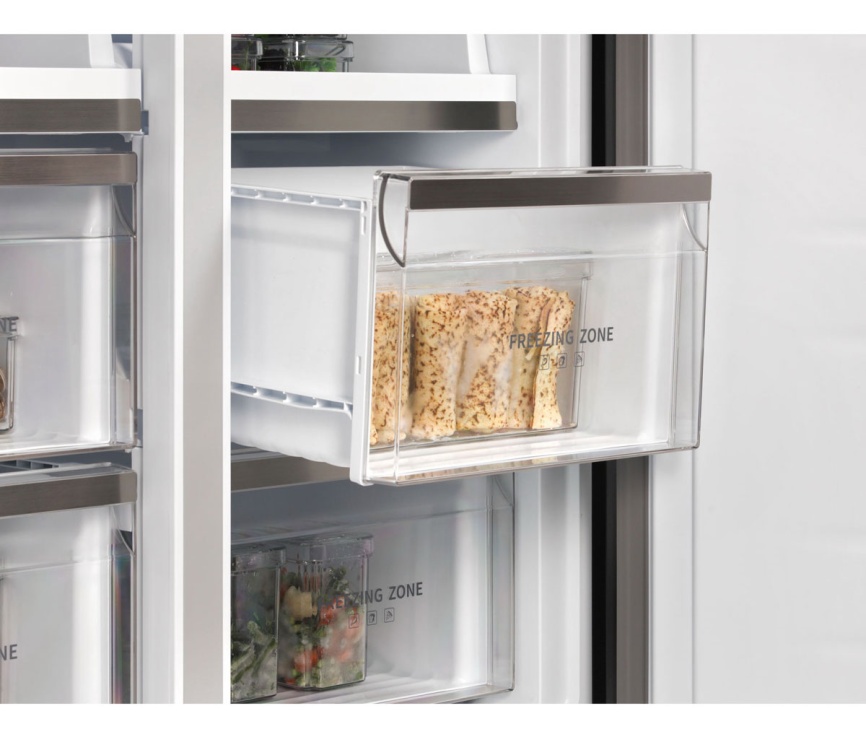 Многокамерный холодильник Hiberg RFQ-600DX NFGC inverter No frost, серый фото 14