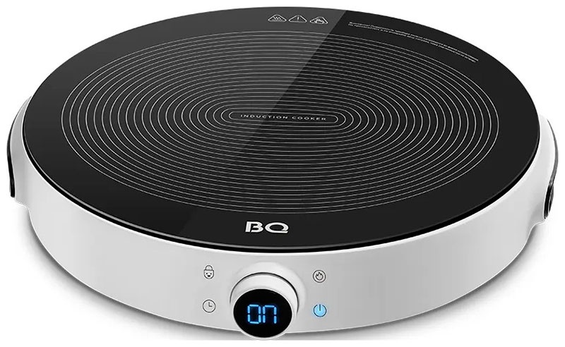 Настольная плита BQ HP101W 31 см, 1 конфорка, белый фото 2