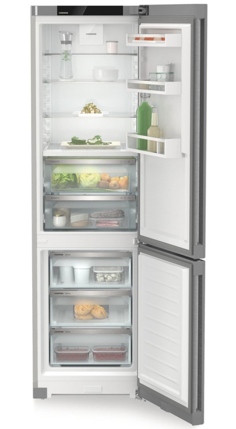 Двухкамерный холодильник Liebherr CBNsdc 573i-22 001 BioFresh No frost, серебристый фото 2
