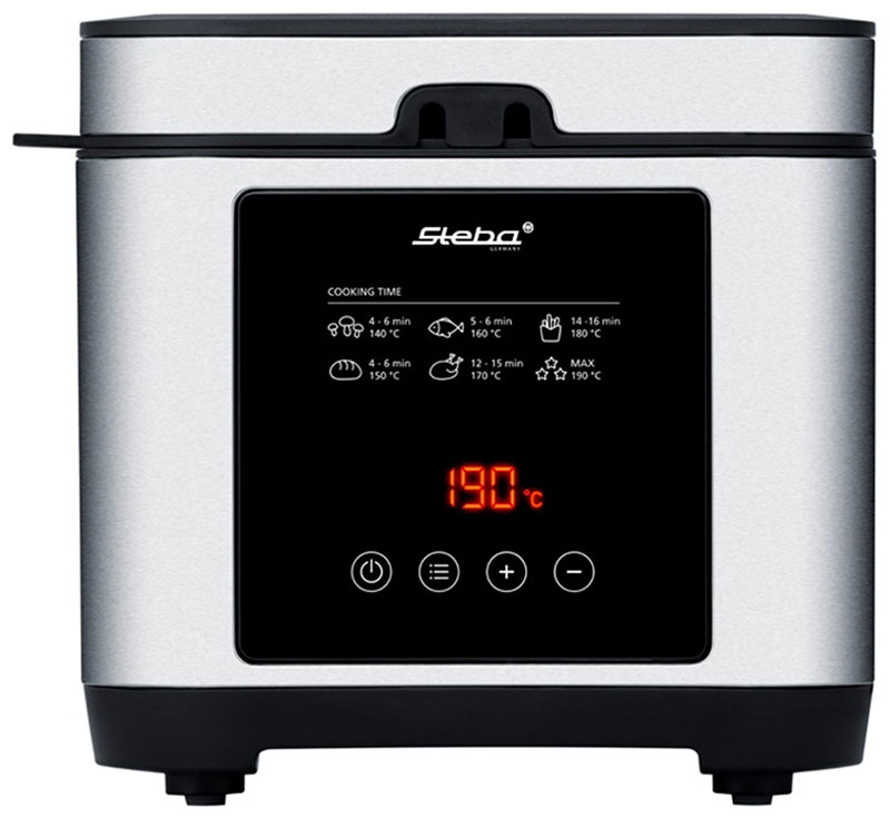 Фритюрница-фондю Steba DF 150 F, цифровой дисплей, нержавеющая сталь фото 2