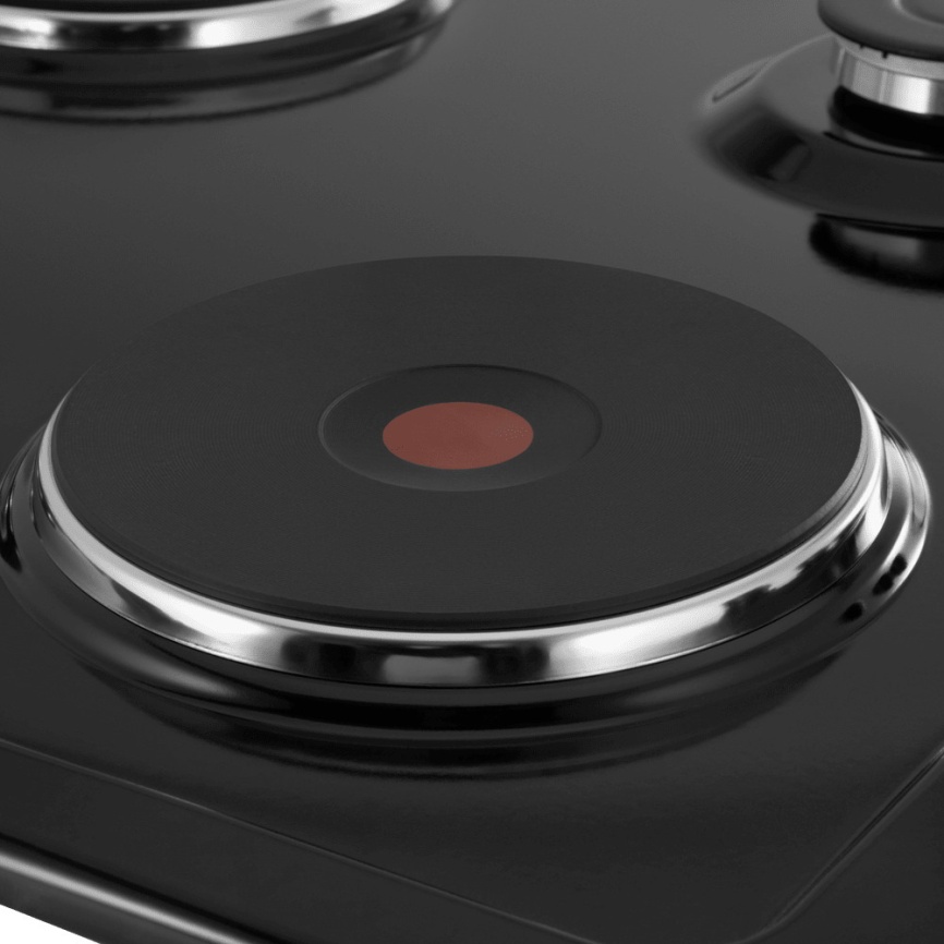 Комбинированная варочная панель Maunfeld EEHE.64.5EB/KG 59 см, 4 конфорки, черный фото 6