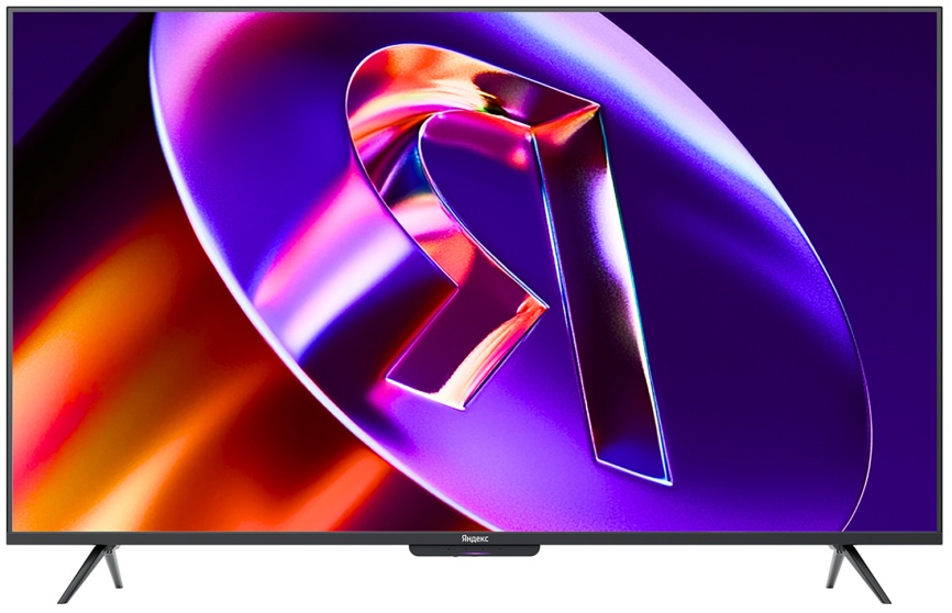 Телевизор Яндекс ТВ Станция Про с Алисой, 55 дюйма, 4K HDR, смарт ТВ, YaOS X, черный фото 1