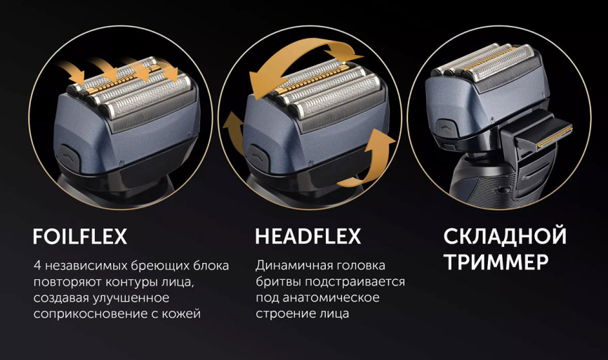 Электробритва Polaris PMF 1016RC wet dry 7D PROF 4+ фото 10