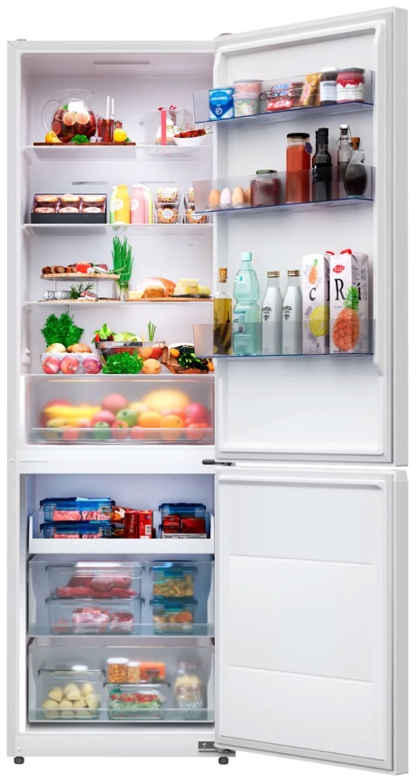 Двухкамерный холодильник LEX LKB185WIDMax No frost, белый фото 2