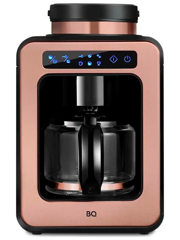 Капельная кофеварка со встроенной кофемолкой BQ CM7000 Розовое Золото-Черный фото 2