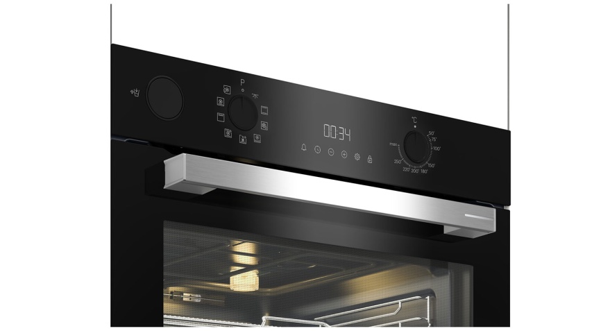 Электрический духовой шкаф Grundig GEBM12300BSA 59 см, 72 л, гриль и конвекция, черный фото 4